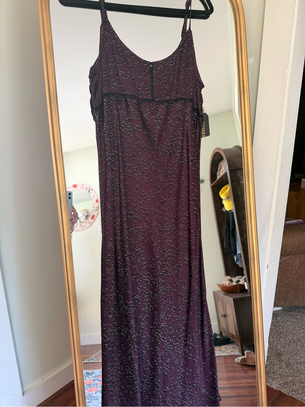 NWT deep plum slip dress Shyanne